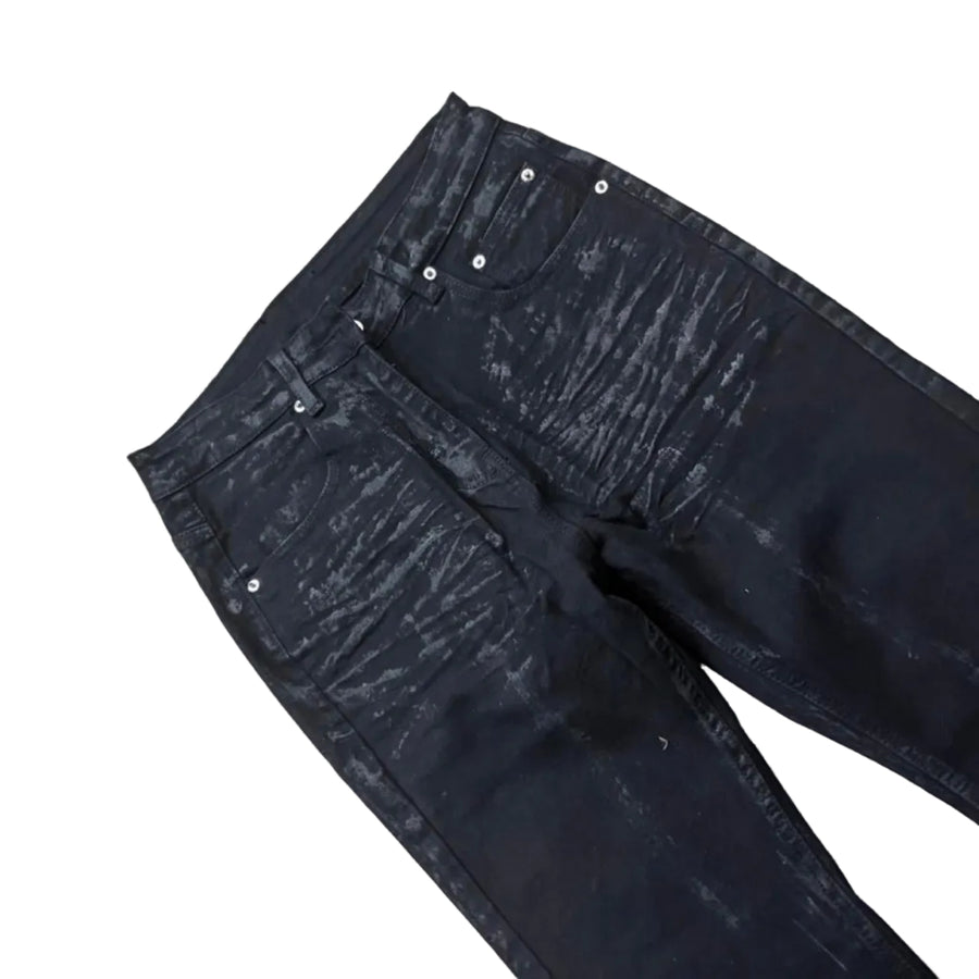Hand-waxed Flare Denim